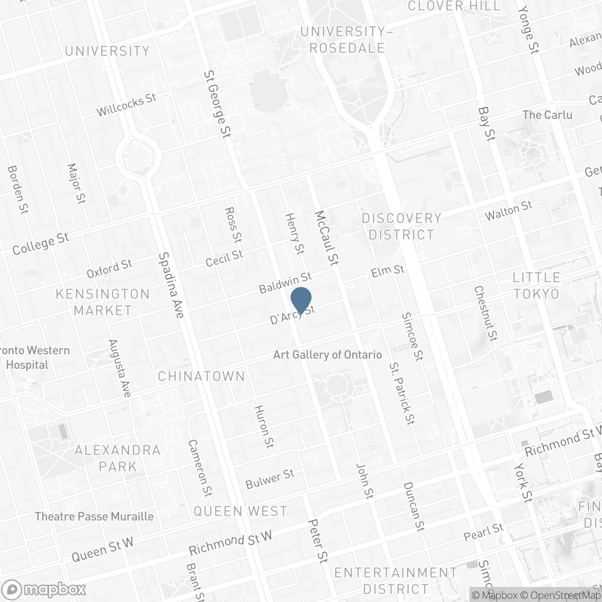 48 D'ARCY REAR STREET, Toronto, Ontario M5T 1J7